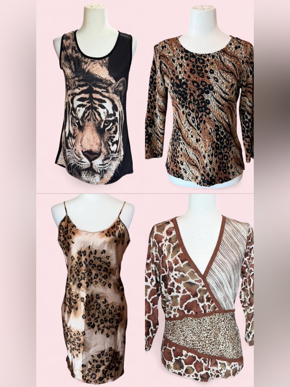 ‼️BUNDLE DEAL- Set of 4 Piece Animal Print Lg